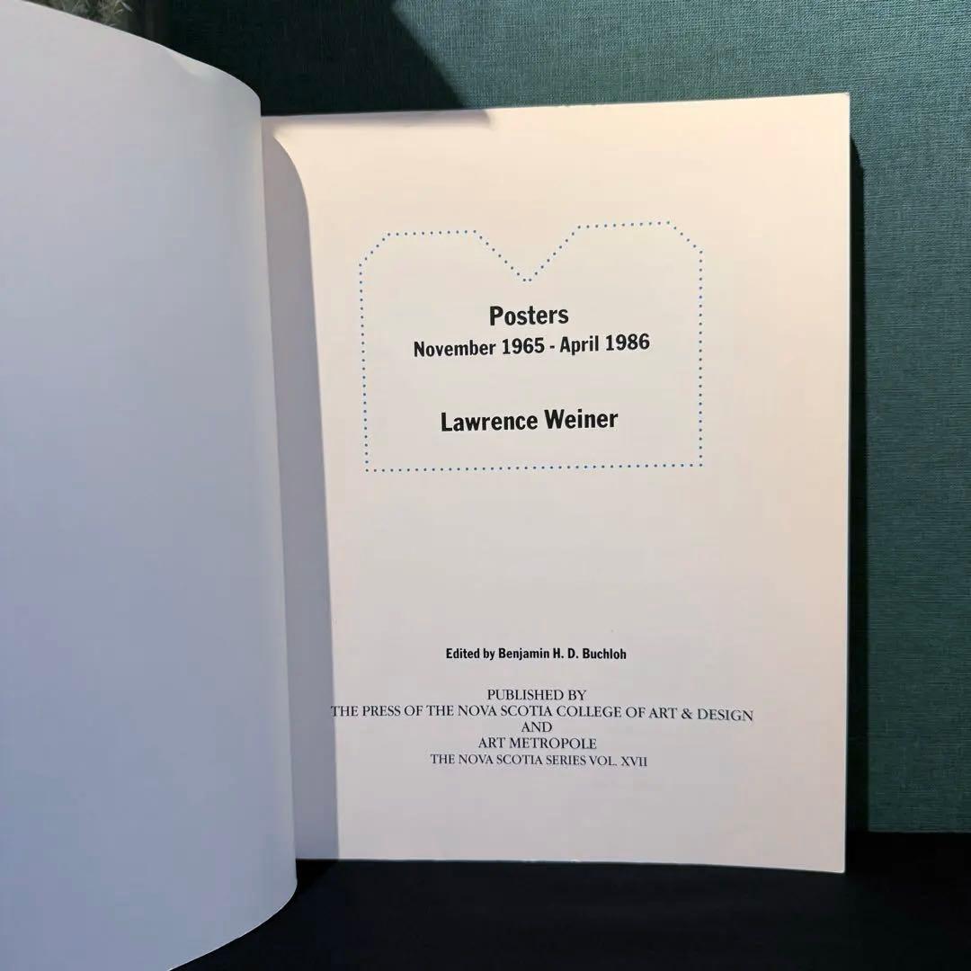 1986出版 Lawrence Weiner ローレンス・ウェイナー 作品集