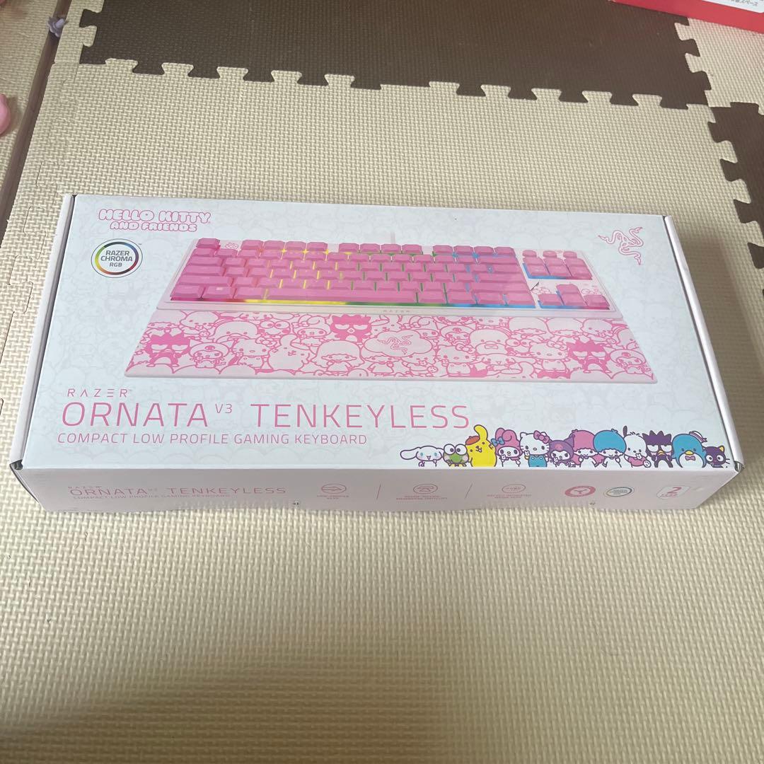 ハローキティキーボード【Razer Ornata V3 Tenkeyless】 Razer Ornata V3 Tenkeyless - US - Hello Kitty and Friends Edition