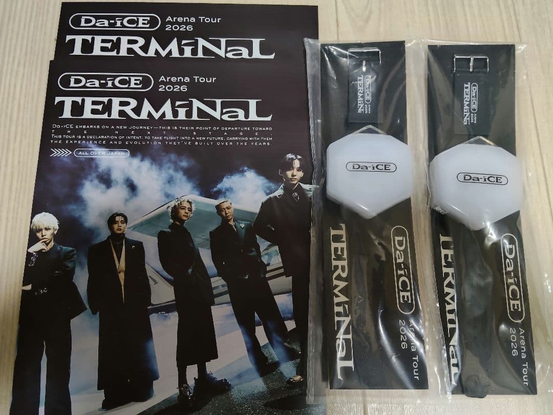Da-iCE TERMINaL 2026 ブレスレットライト　 フライヤーセット Da-iCE ペンライト 2026ツアー ブレスレット - メルカリ