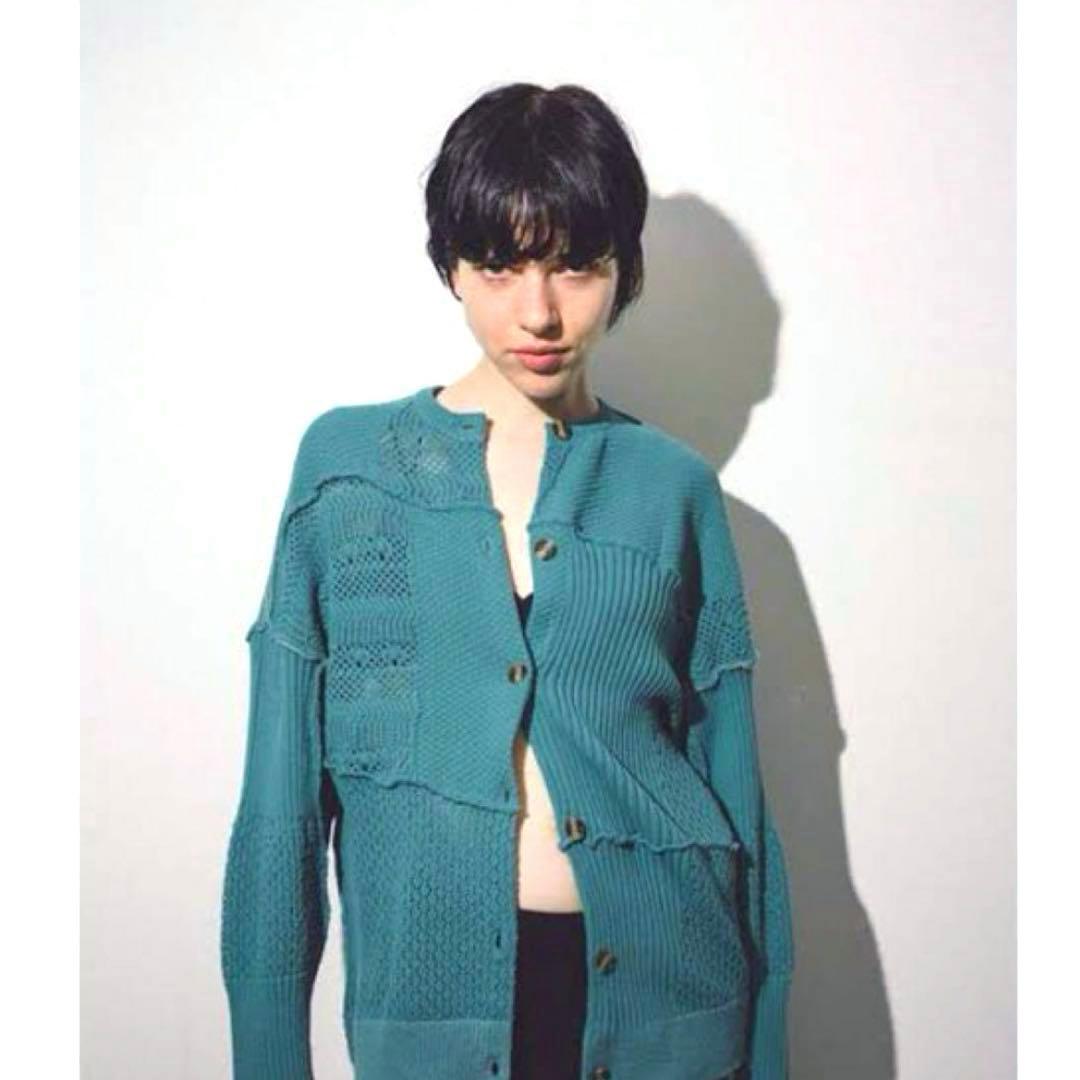 PERVERZE】パッチニットカーディガン／ブルー - メルカリ