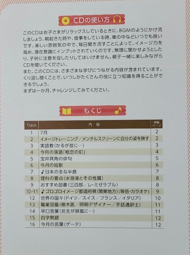 Harry　七田式　能力開発CD　STEP1、2、3