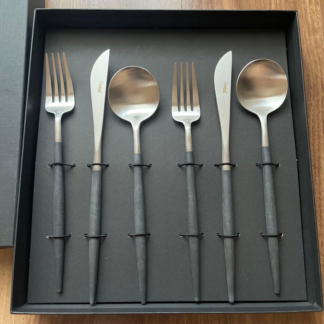 【新品未使用】クチポール ゴア ディナー6本セット クチポール GOA/ゴア ディナー 6本 ギフトセット ウォームグレー