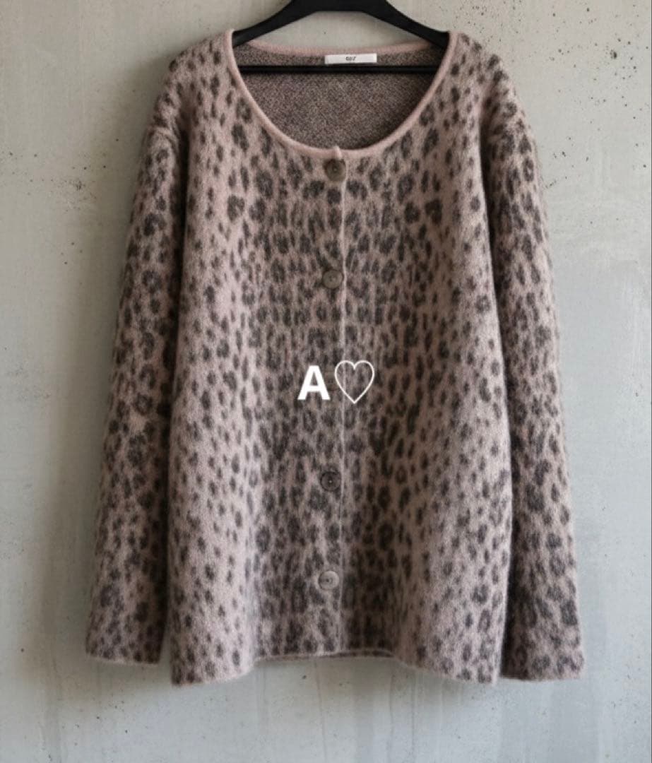 SLY スライ JQ LEOPARD カーディガン M/PNK レオパードニット - メルカリ