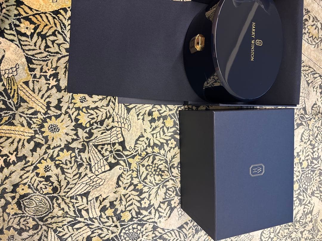 HARRY WINSTON 時計 ギフトボックス ネイビー ハリー・ウィンストン（HARRY WINSTON） ケース 時計用 空箱 BOX