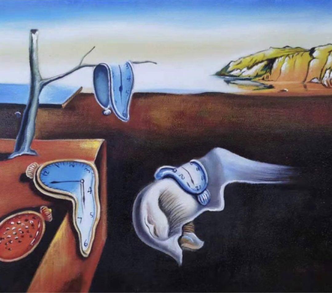肉筆☆油絵☆F20『記憶の固執』Salvadorダリ/模写 - メルカリ