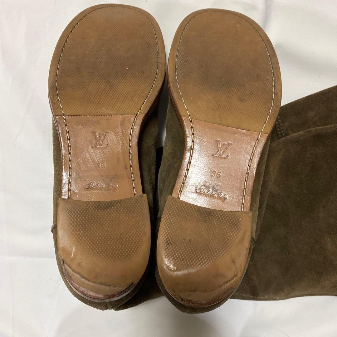 お値下げ❗️LOUIS VUITTON スエード マヒナロングブーツ