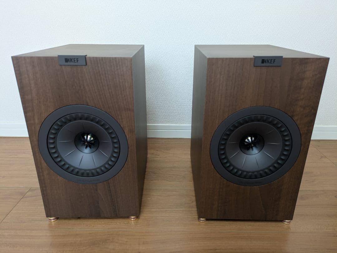 KEF ブックシェルフスピーカー　Q350 Amazon.co.jp: KEF Q350 ウォルナット ブックシェルフスピーカー