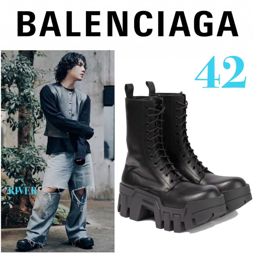 BALENCIAGA】Bulldozer Lace-up Boots 42 - メルカリ