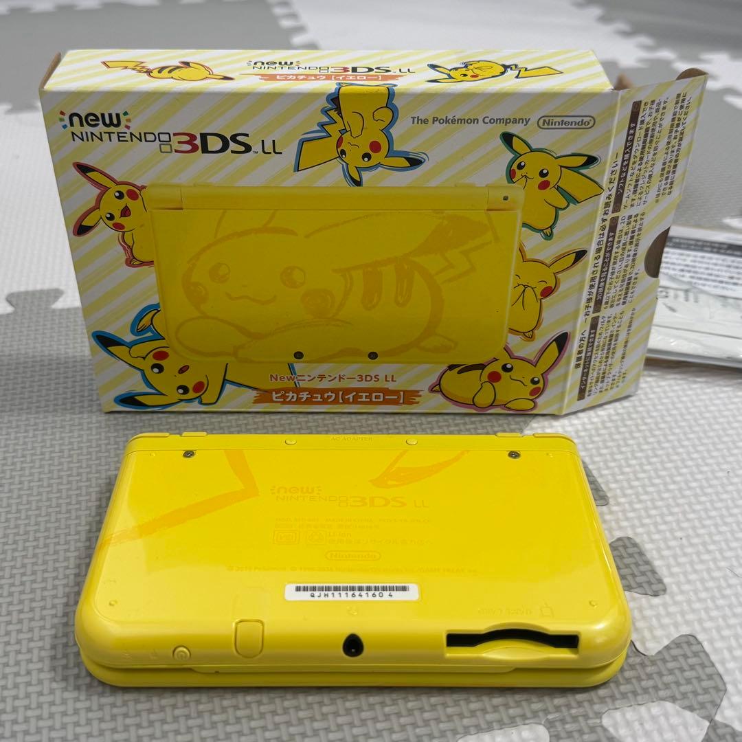 Nintendo New 3DS LL ピカチュウ イエロー 美品 箱付 - メルカリ
