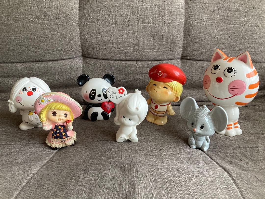 水森亜土・内藤ルネ・その他】貯金箱 7体セット【昭和レトロ】 - メルカリ