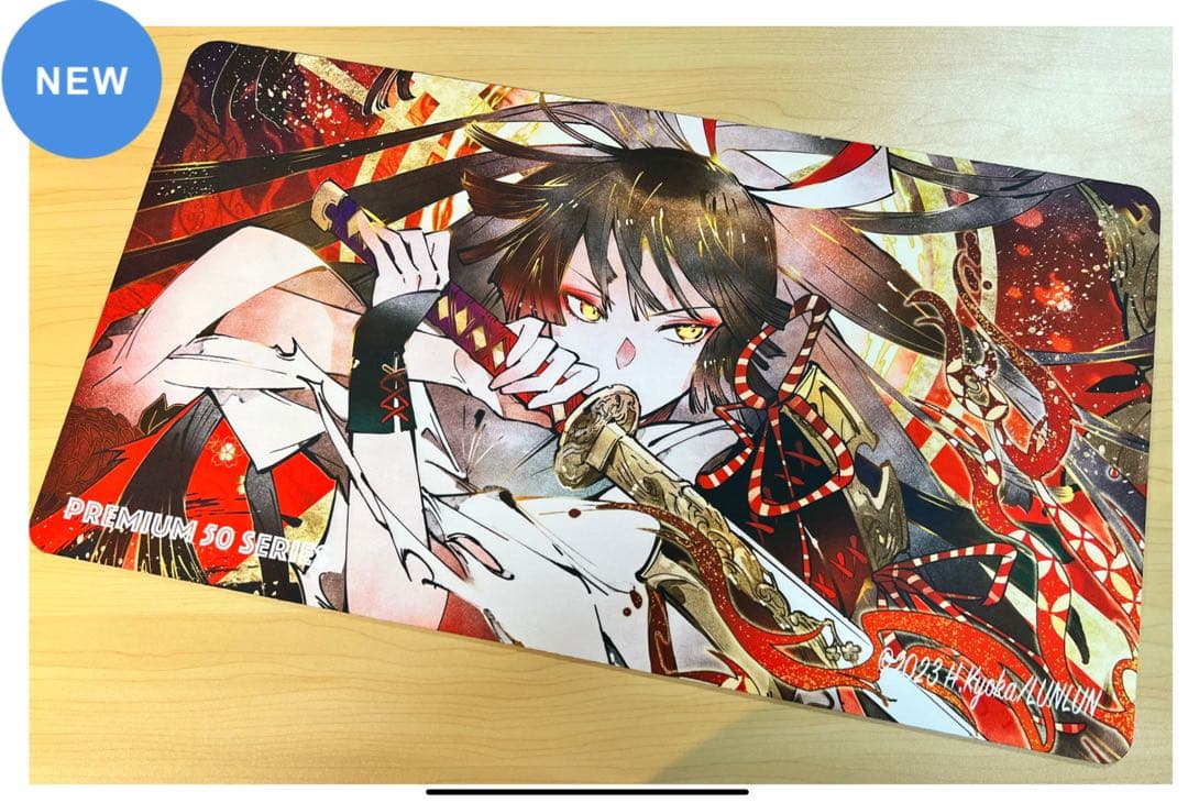 【世界50枚限定】MTG プレイマット　未使用　匈歌ハトリ　神を討つ（顔アップ） 552bf4dd4867e06da20da72172b04d