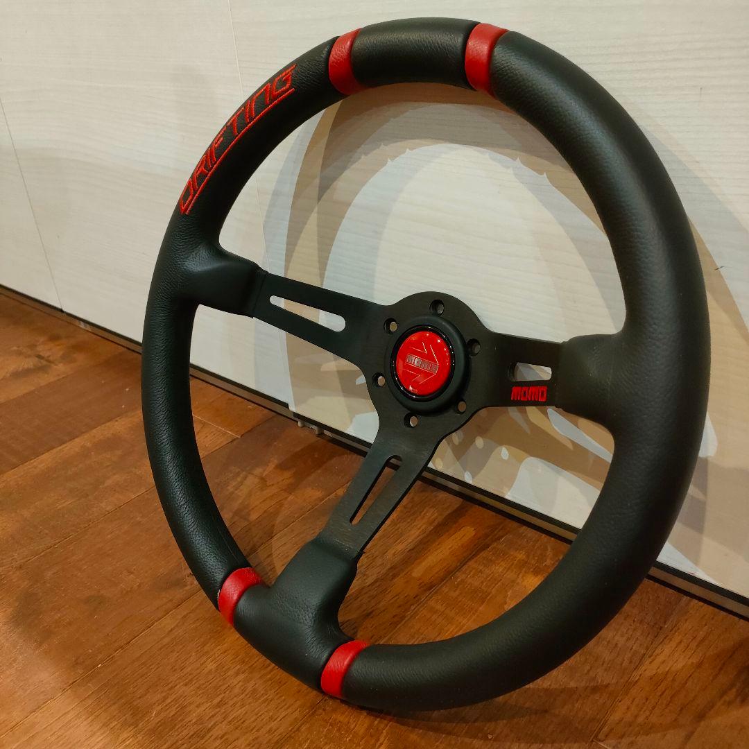 MOMOステアリング drifting ディープコーン 35パイ 赤 - メルカリ