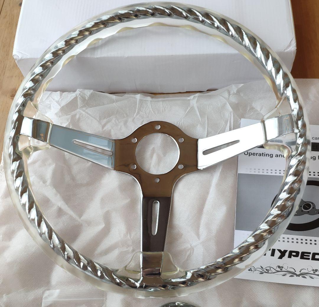 新品・現品限り! アクリル ツイスト ステアリング ② MOMO ピッチ70 MOMO ステアリング DRIFTING（ドリフティング） ブラックレザー/レッド