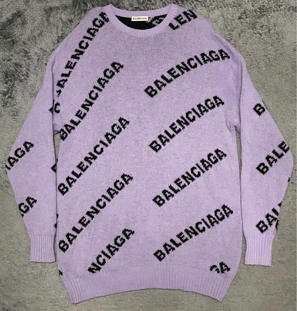 バレンシアガ 総柄ニット - メルカリ