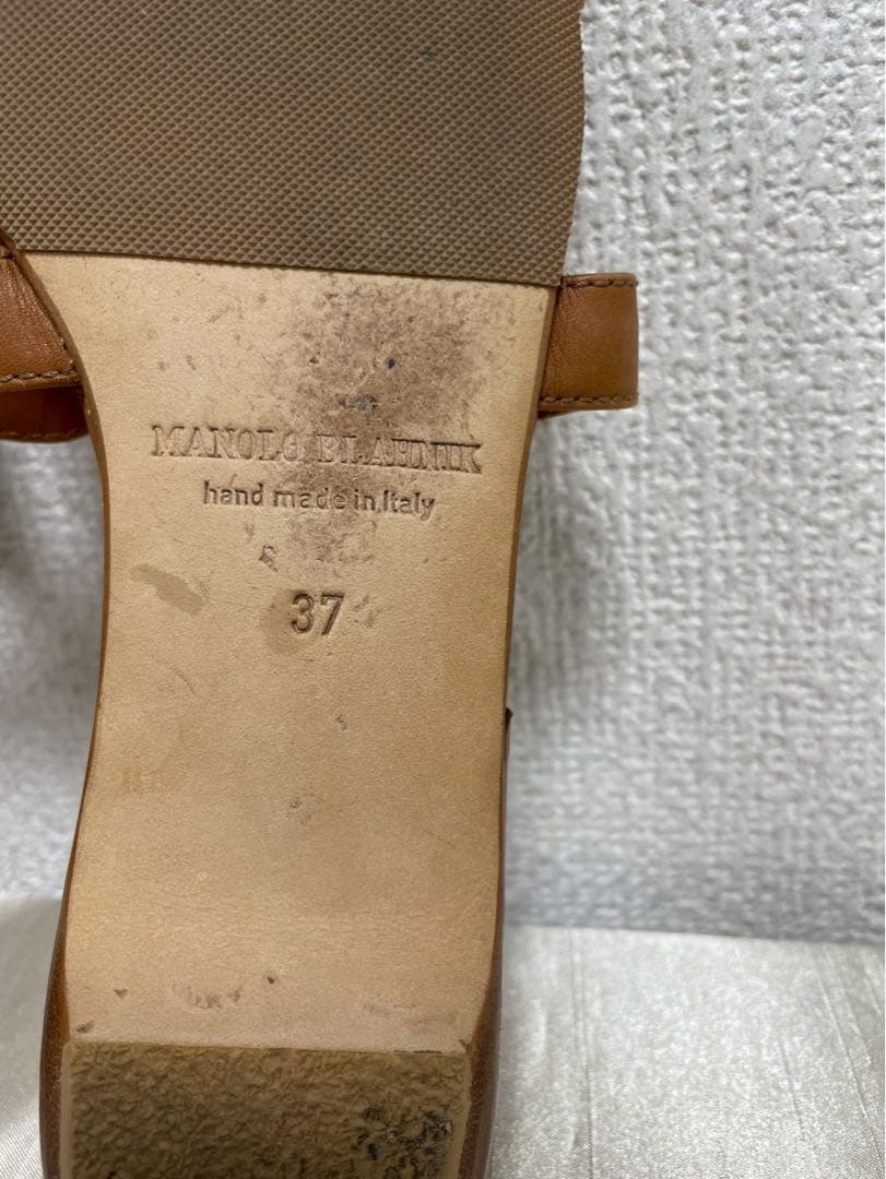 MANOLO BLAHNIKマノロブラニク　サンダル　37（23.5cm）