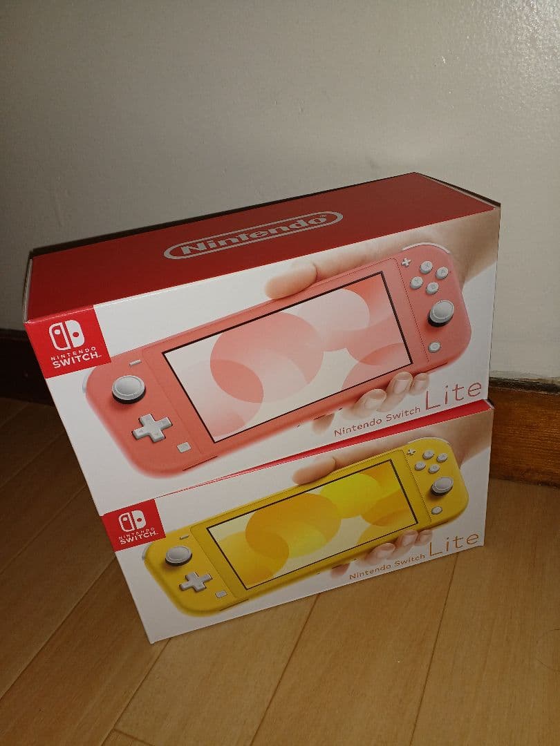 【新品未使用】任天堂 Switch Lite 2台セット　(コ一ラル&イエロー) Amazon.co.jp: 【整備済み品】 Nintendo Switch Lite 本体 イエロー