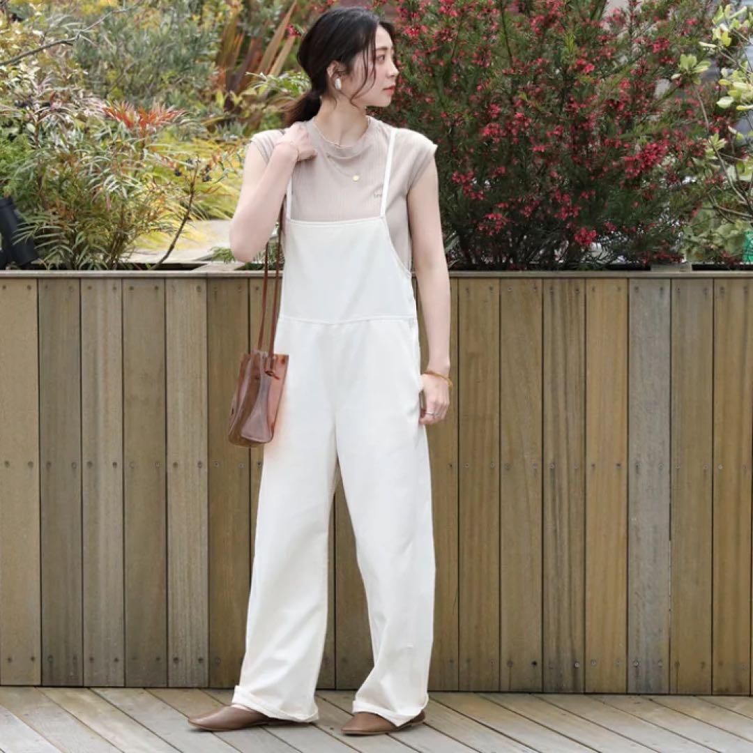 木梨サイクル ベージュ オーバーオール MサイズO0698 オーバーサイズ