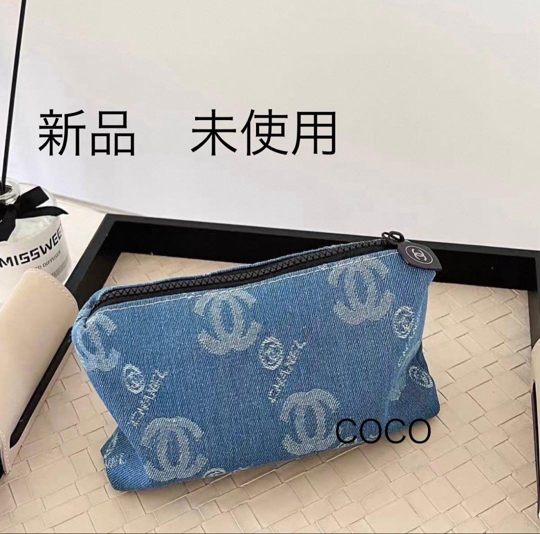 CHANEL デニムポーチ 新品未使用 シャネル ノベルティIⅤ5 - メルカリ