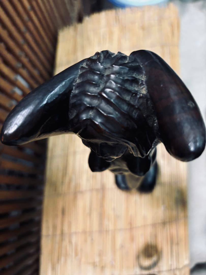 濱充司様専用 黒檀！ 黒色 木製 ヌード彫刻 約39cm 激安大安売り