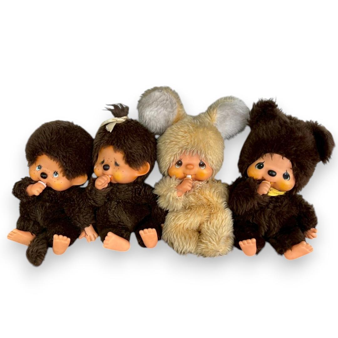 セキグチ 初代ヴィンテージ モンチッチ4体セット 1974年物 希少レア品 セキグチ 初代ヴィンテージ モンチッチ4体セット 1974年物 希少レア品