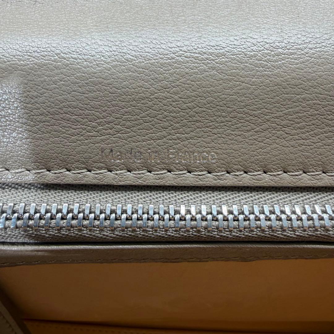 希少美品】DELVAUX タンペート MM ベージュ フラップ式ハンドバッグ