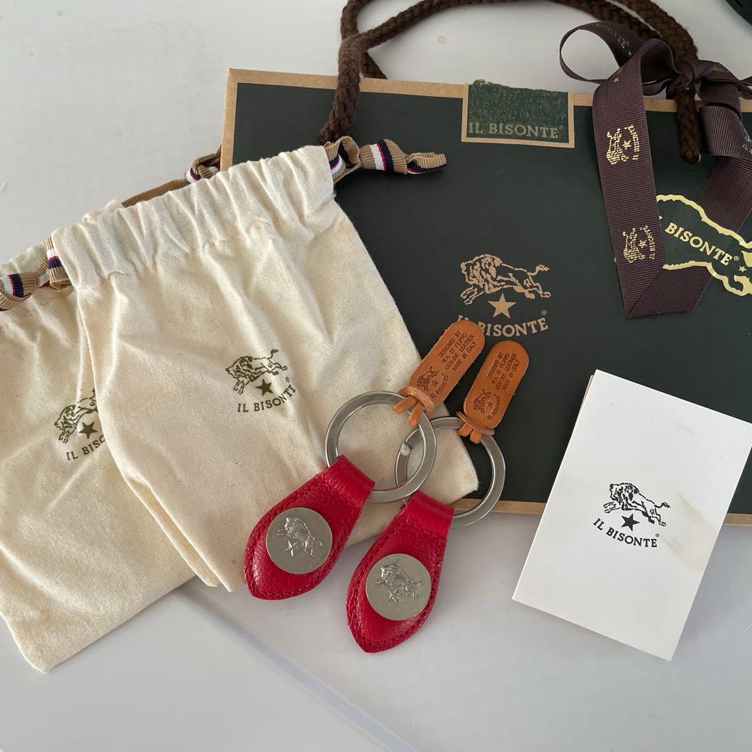 IL BISONTE レザー キーホルダー レッド 楽天市場】イルビゾンテ キーケース IL BISONTE キーホルダー 4連 本革