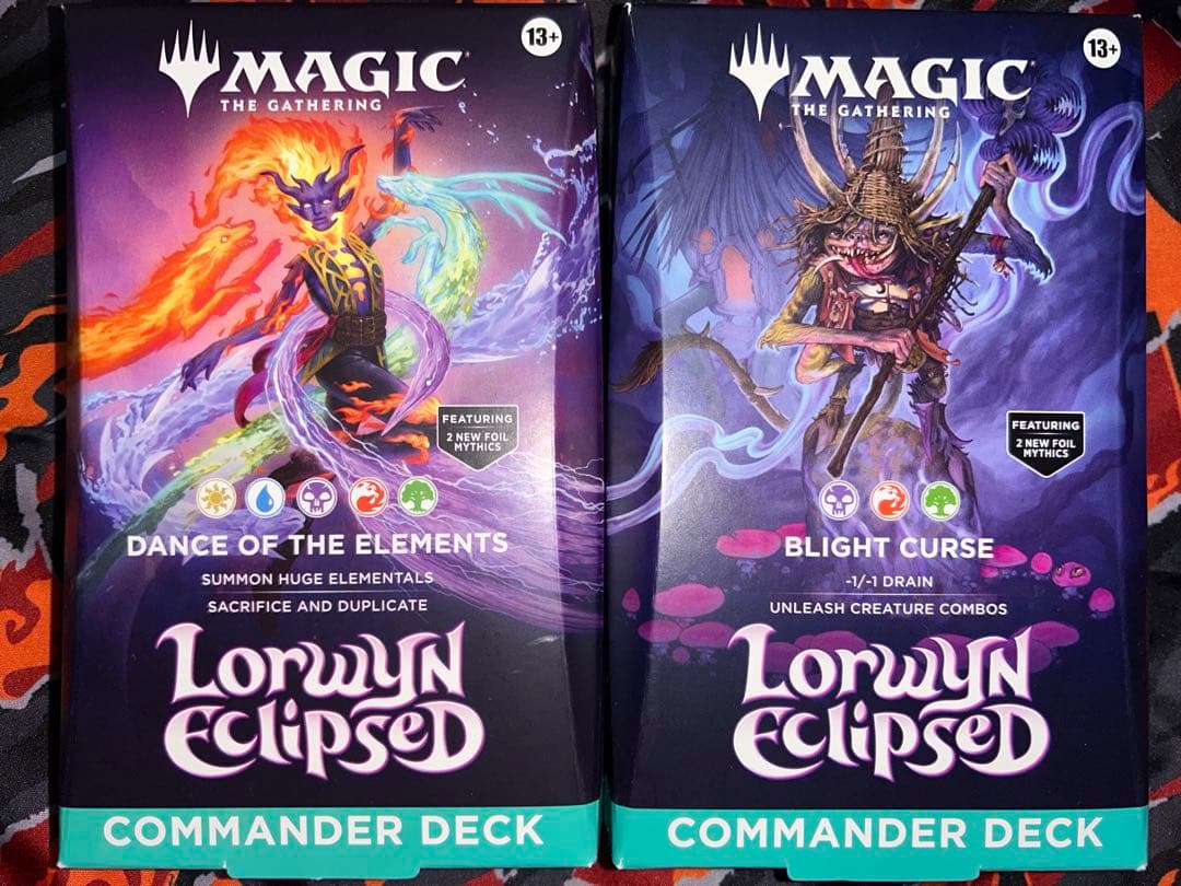 MTG ローウィンの昏明 統率者デッキ エレメンタルの舞踊 枯朽の呪い