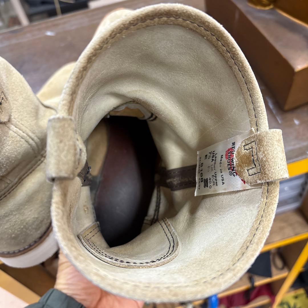 RED WING 8168 ペコス 7 1/2 E Vibram新品ソール - メルカリ