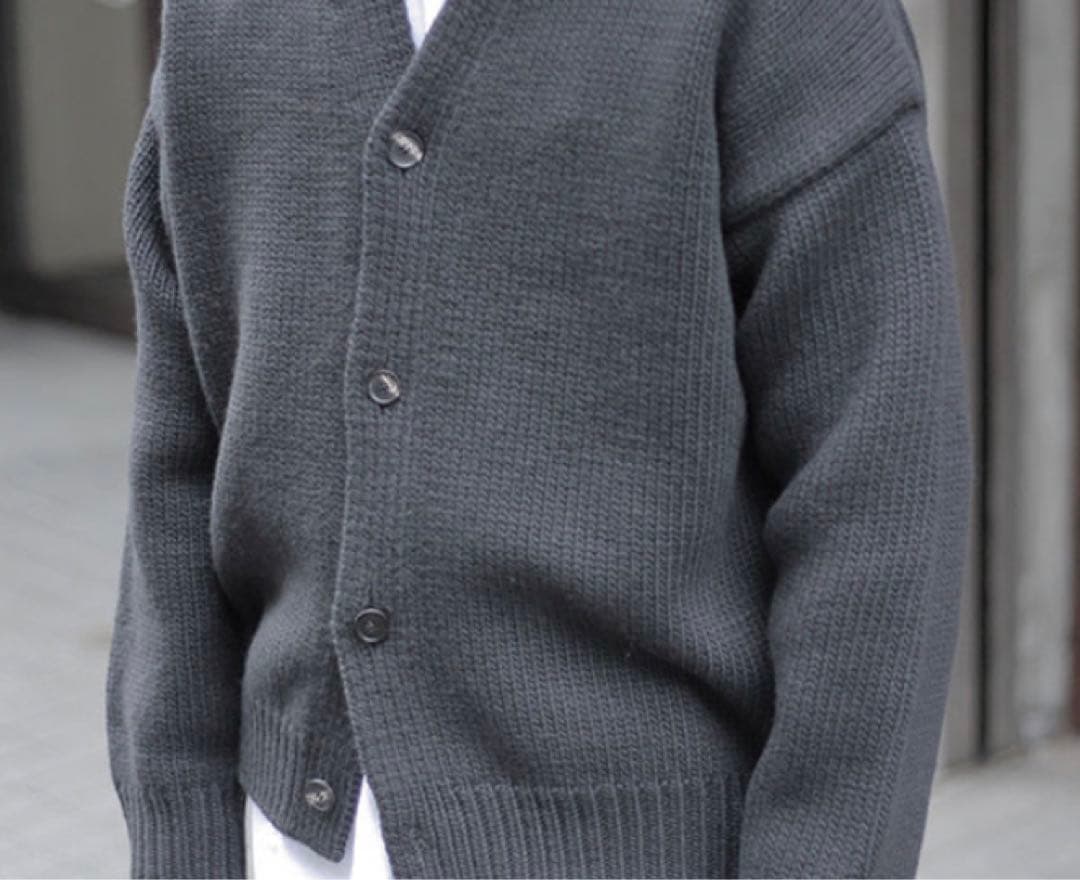 AURALEE SUPER MILLED KNIT BIG CARDIGAN - メルカリ