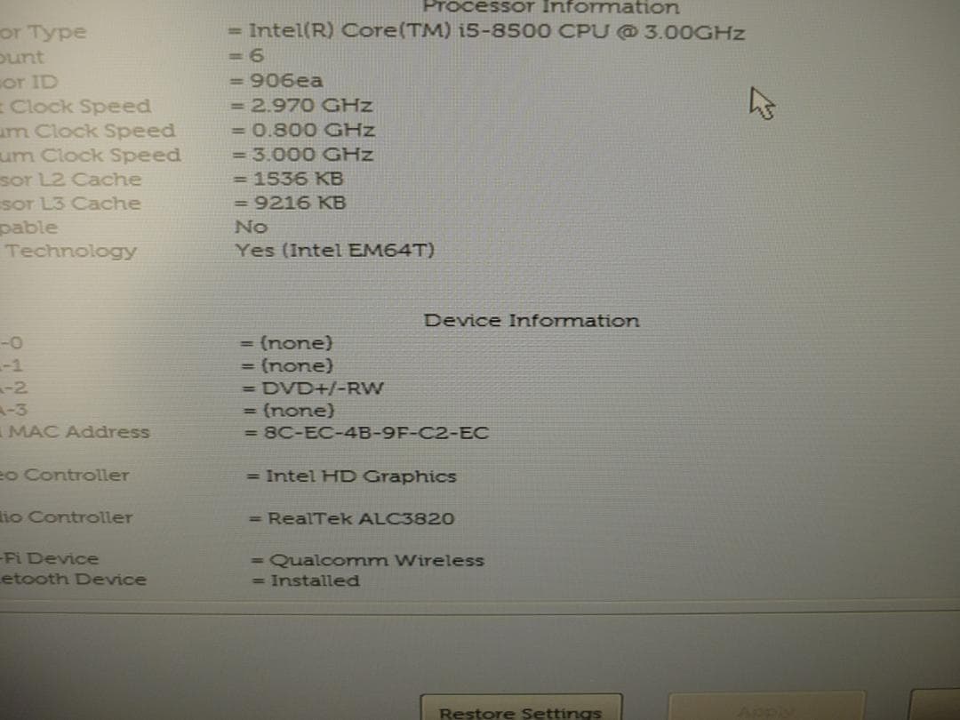 DELL VOSTRO3470 第8世代i5-8500/メモリなし/HDDなし - メルカリ