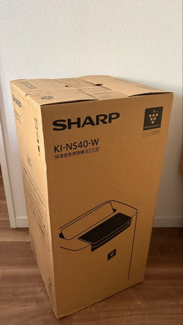 【新品未開封】SHARP KI-NS40-W 空気清浄機 SHARP（シャープ） KI-NS40-W 加湿空気清浄機 プラズマクラスター25000