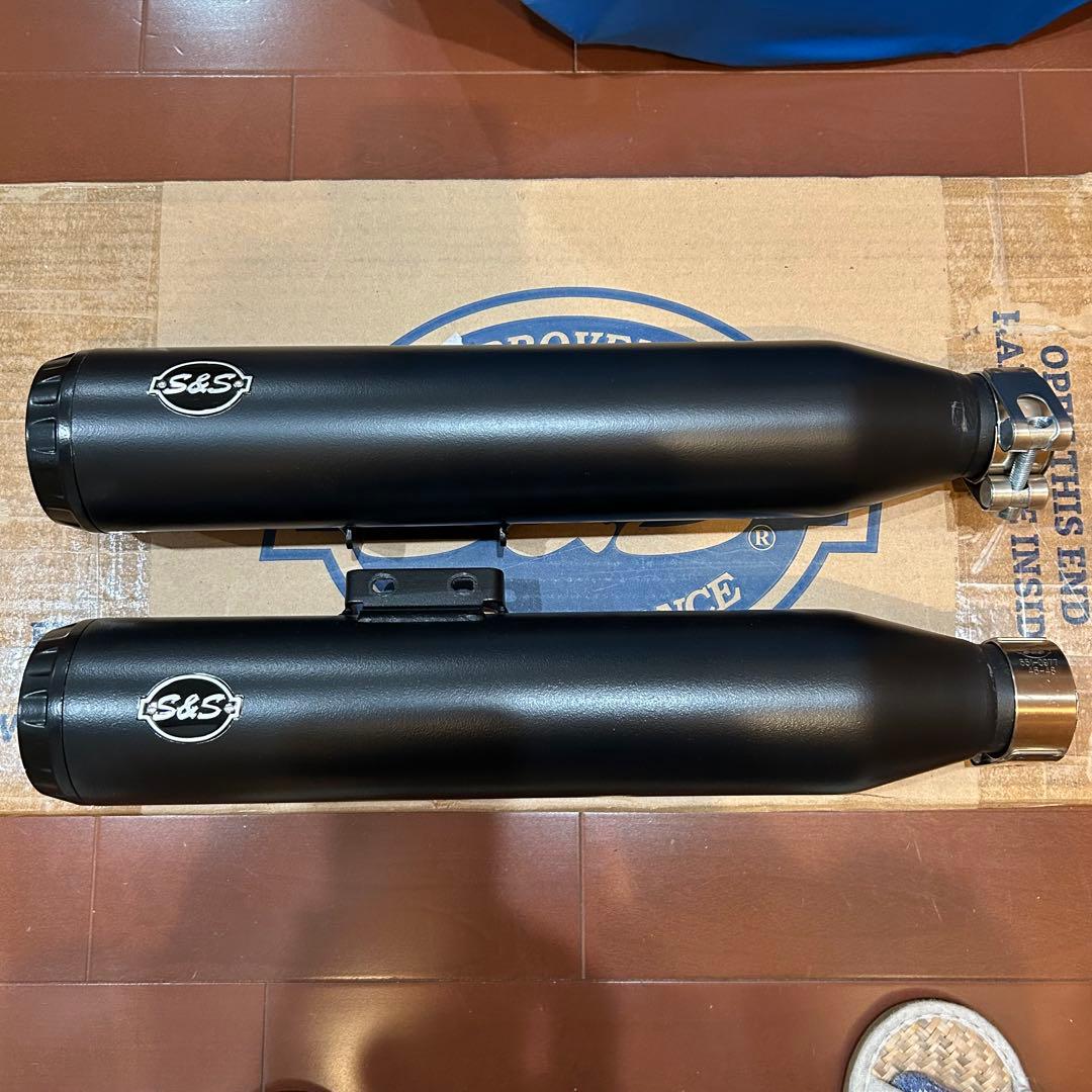 S&S グランドナショナル M8ソフテイル PCX仕様 エスアンドエス グランドナショナル スリップオンマフラー ブラック