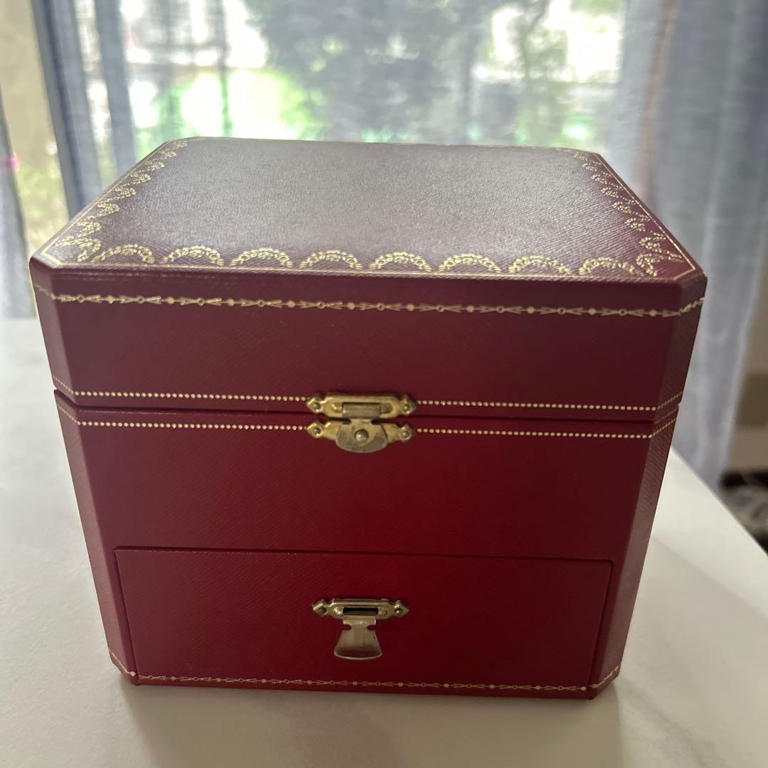カルティエ 時計ボックス 2段 ジュエリーボックス Cartier レア - メルカリ