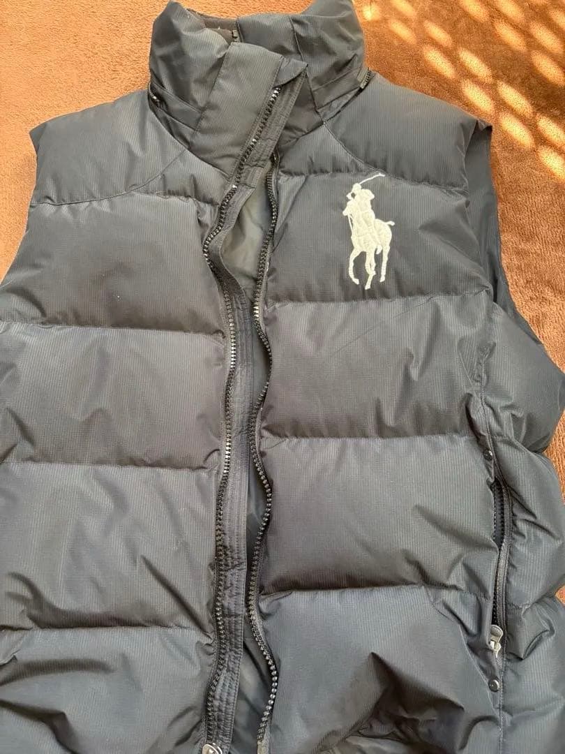 値下げ！ Polo Ralph Lauren ブラック ダウンベストL