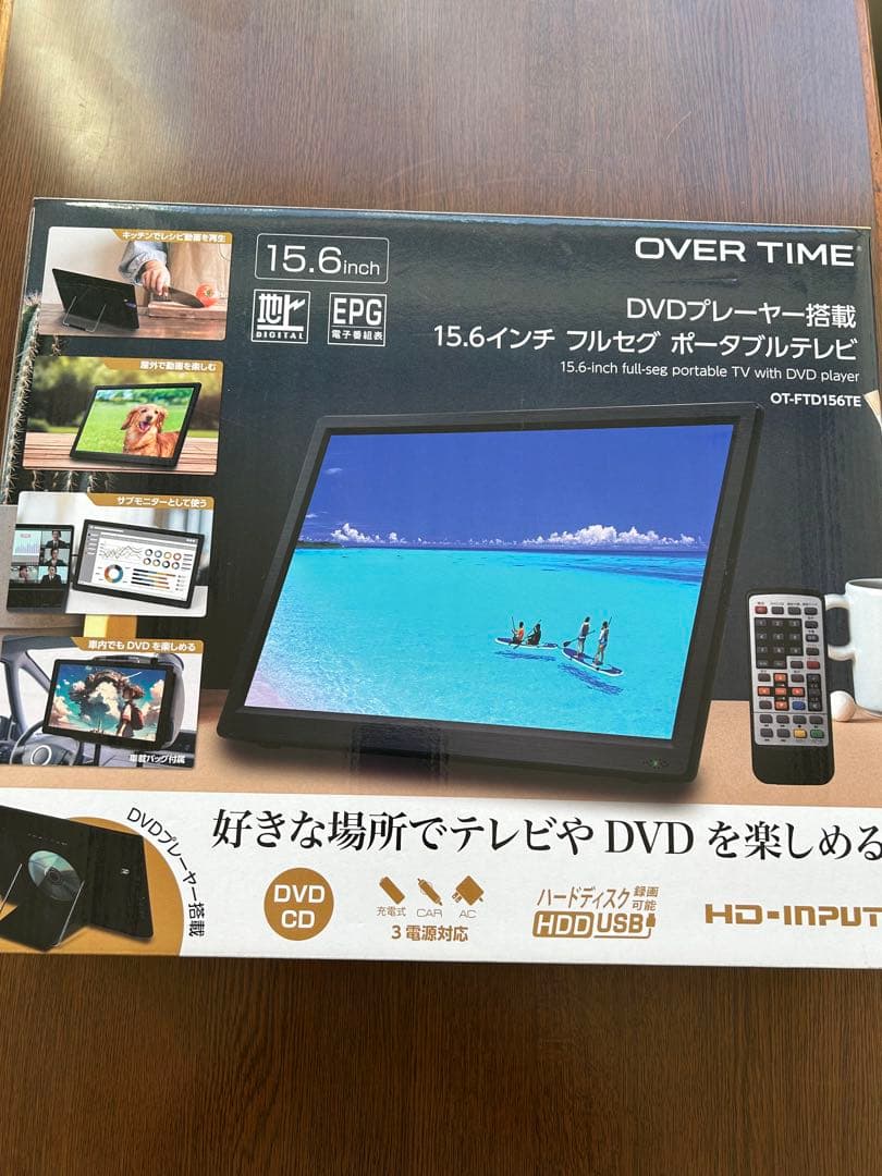 ◾︎OVER TIME 15.6インチ ポータブルテレビ◾︎ 楽天市場】OVER TIME 15.6インチ録画機能付きポータブルテレビ OT