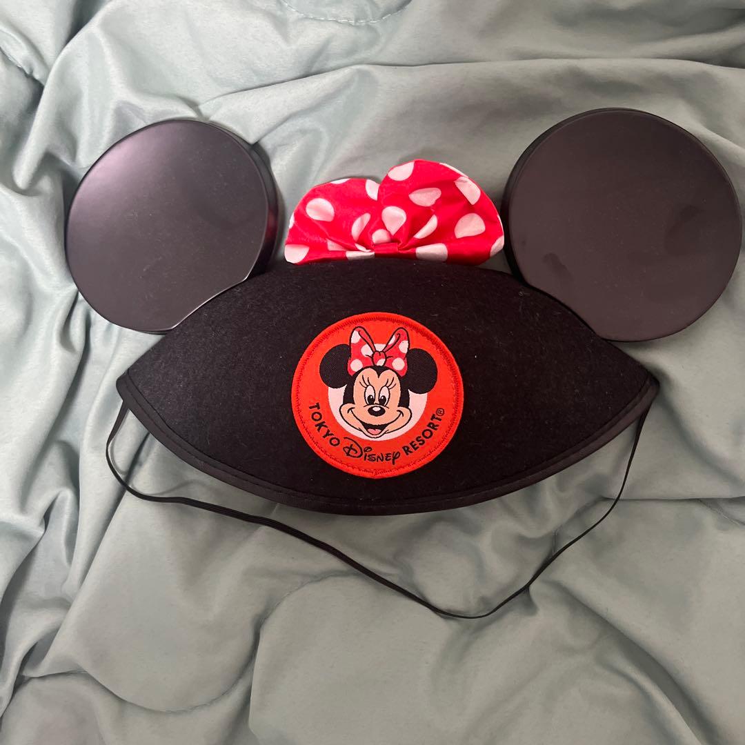 ミニーマウス 耳付き帽子 東京ディズニーリゾート - メルカリ