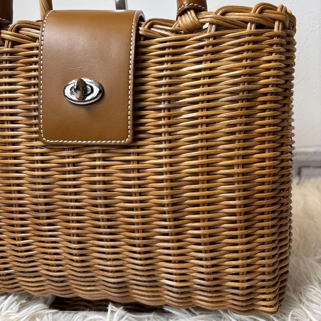 極美品☆【バーバリー ブルーレーベル】カゴ バッグ ノバチェック