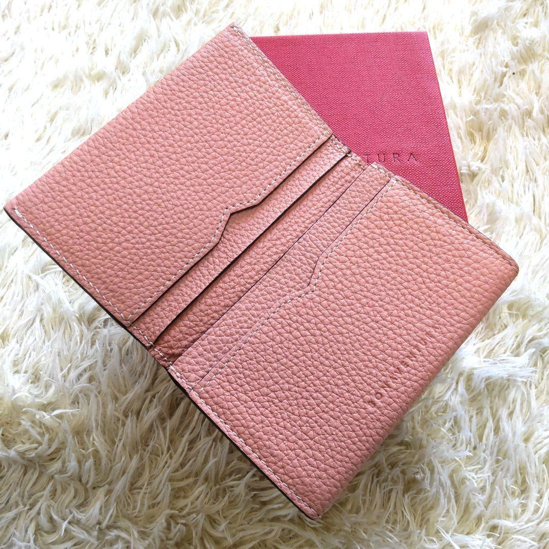 極美品✨ボナベンチュラ　ビジネス　カードケース　シュリンクレザー　シボ革　ピンク ボナベンチュラ ビジネスカードケース シュリンクレザー BONAVENTURA