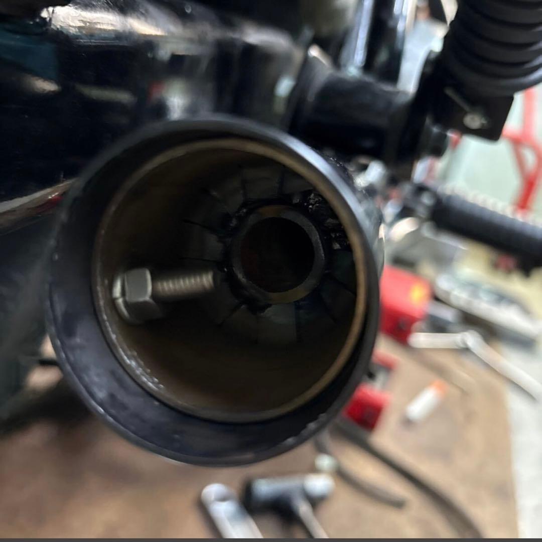 エストレア250 ワンオフショート菅 送料込み匿名配送 スリップオン