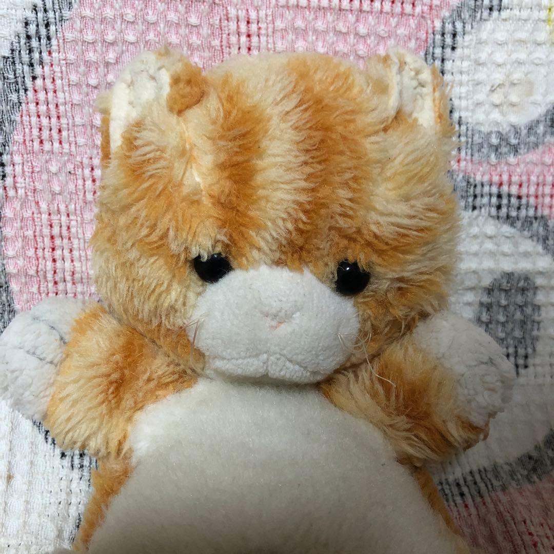 昭和レトロ ファースト社 いたずら天使 ネコ ぬいぐるみ 難あり 42cm