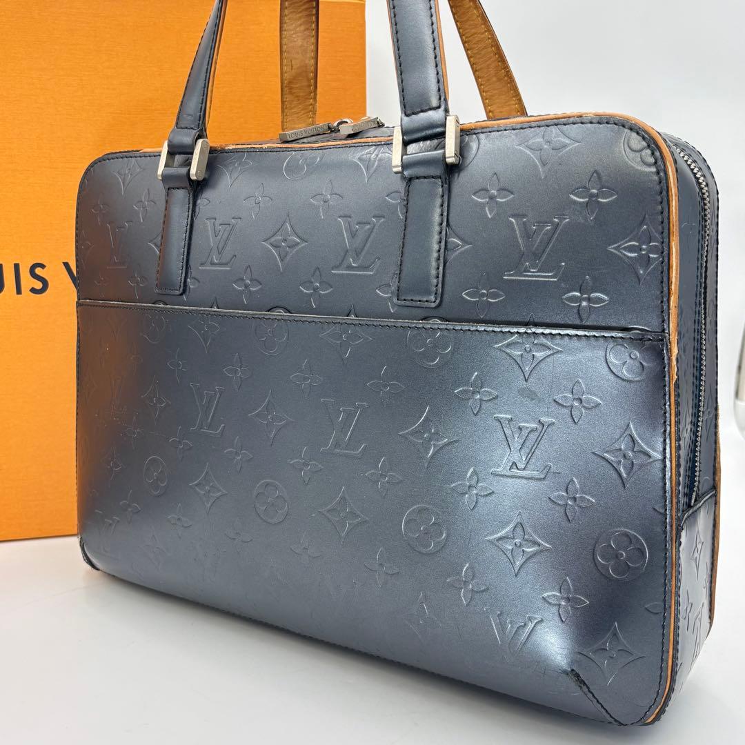 LOUIS VUITTON モノグラムマット マルデン ビジネスバッグ ネイビー