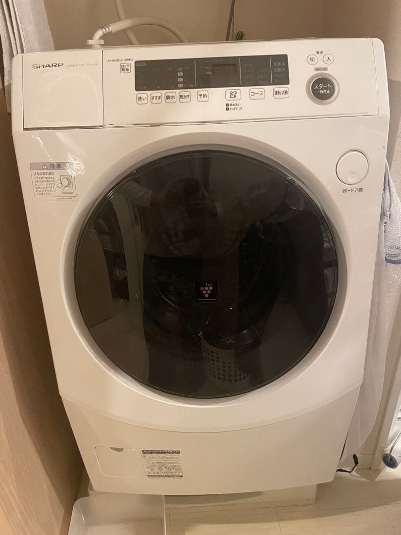 T*u様 (送料込)シャープ　ドラム式洗濯機　ES-H10F-WF Amazon | シャープ 洗濯機 ドラム式 ES-H10F-WL ヒーター乾燥 左開き