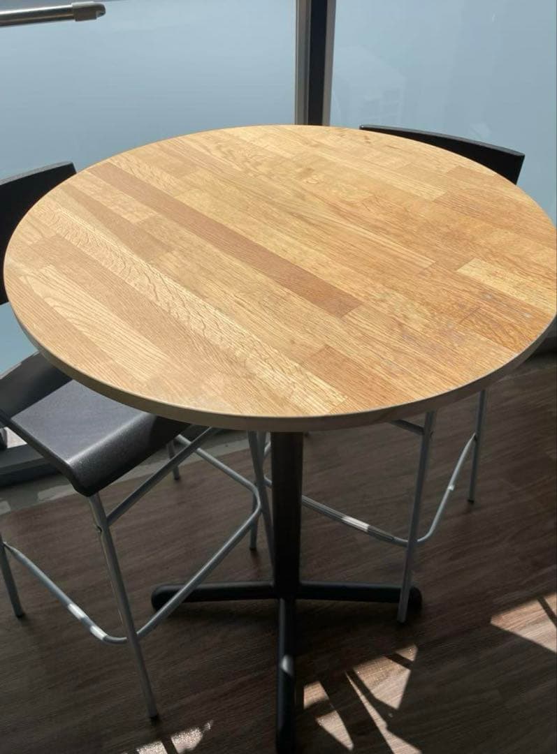 IKEA ハイカウンターテーブル 円形 中古 イケア IKEA 丸テーブル BILLSTA ビルスタ ホワイト 円形 丸 丸型