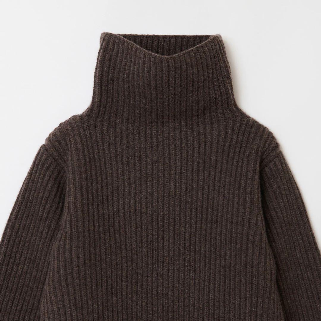 THE SHISHIKUI HIGH NECK KNIT /DARK BROWN - メルカリ