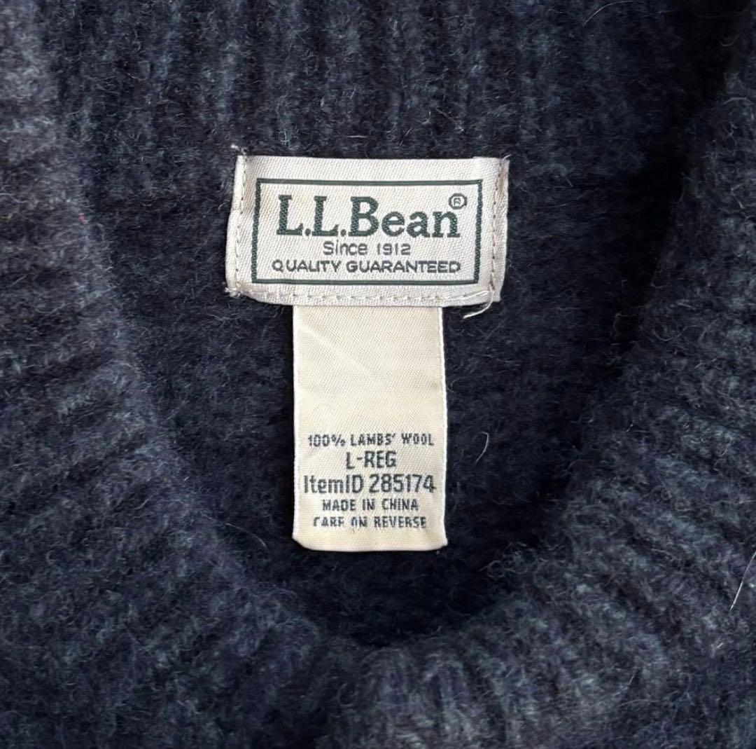 トップス L.L.Bean henry neck wool knit 90s