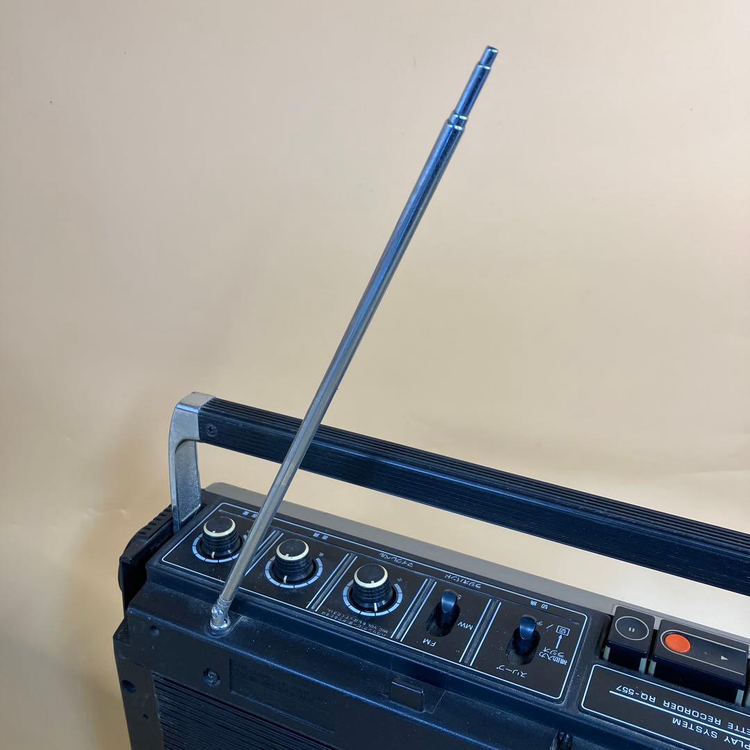ナショナル ラジオ RQ-557 ラジカセ 昭和レトロ 当時物 ワイヤレス