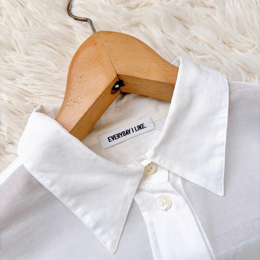 エヴリディアイライク 25SS minimal sheer shirt コットン - メルカリ
