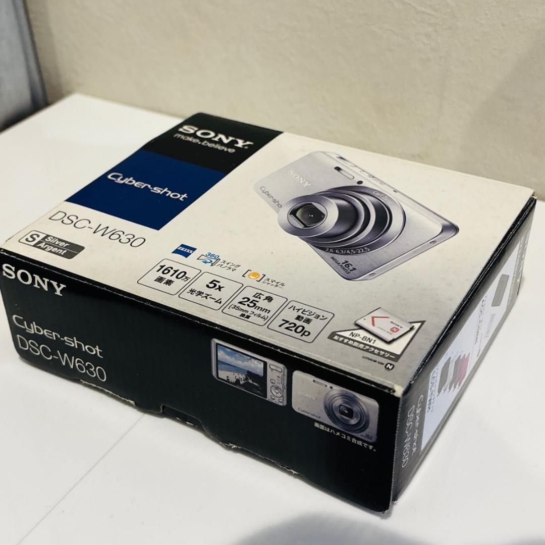 超美品】SONY Cyber-shot DSC-W630 シルバー 美箱付きの通販はau PAY