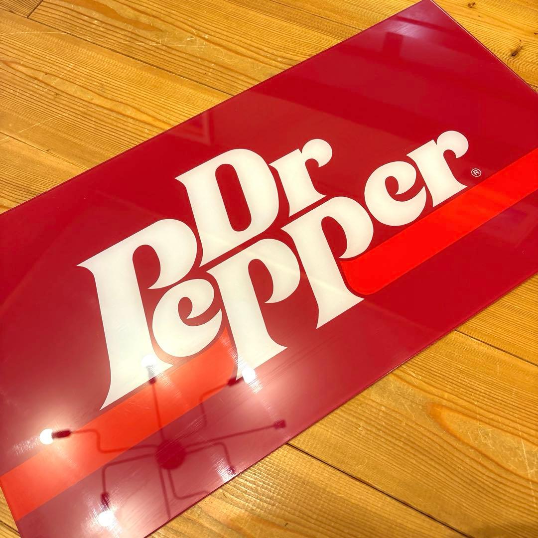 80年代　ドクターペッパー　旧ロゴ　アクリル　看板　USA サイン USA1990's DR.PEPPER SIGN🌟 アメリカにて仕入れた1990年代のドクター
