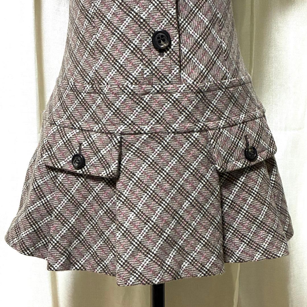 バーバリーブルーレーベル ミニワンピース ノバチェック 吉川ひなの